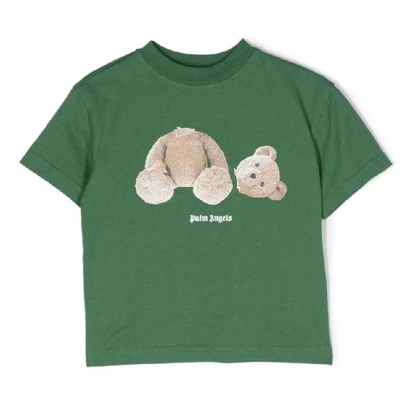 Green Teddy Bear Logo T-Shirt