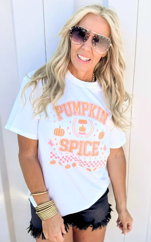 Pumpkin Spice Garment Dyed Graphic T-shirt - Final Sale