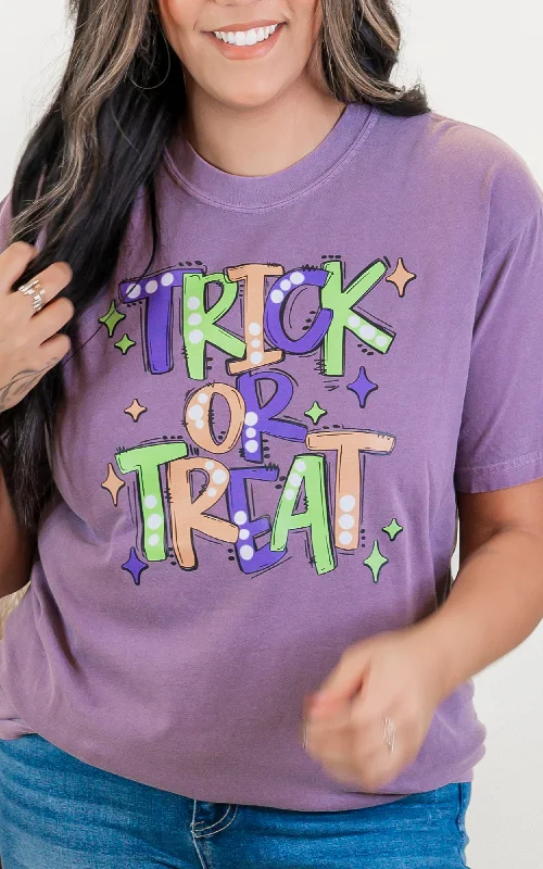 Trick or Treat Garment Dyed Graphic T-shirt - FINAL SALE