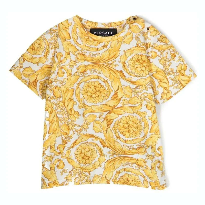 White & Gold Barocco T-Shirt