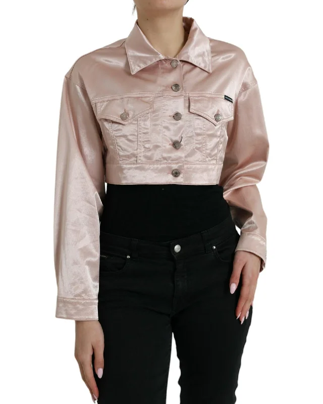 Dolce & Gabbana  Women's Cropped Satin Jacket