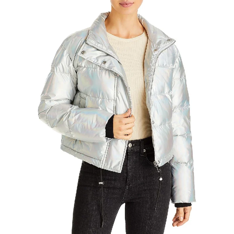 Womens Lightweight Cropped Puffer Jacket