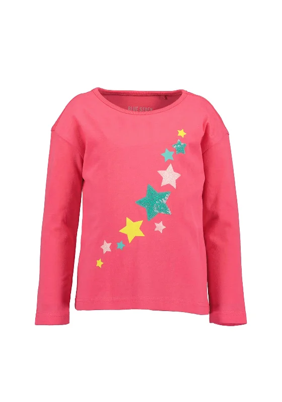 Blue Seven Girl Long Sleeve Top, Pink