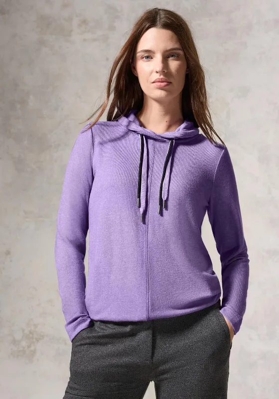 Cecil Long Sleeve Fleece Top, Purple