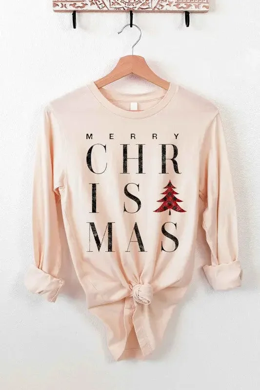 Alphia Merry Christmas Long Sleeve Tee