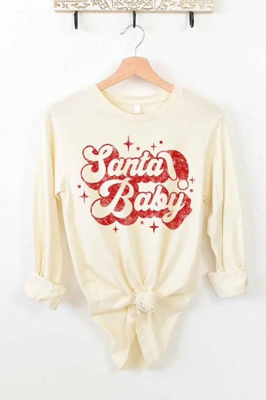 Alphia Santa Baby Christmas Long Sleeve Tee