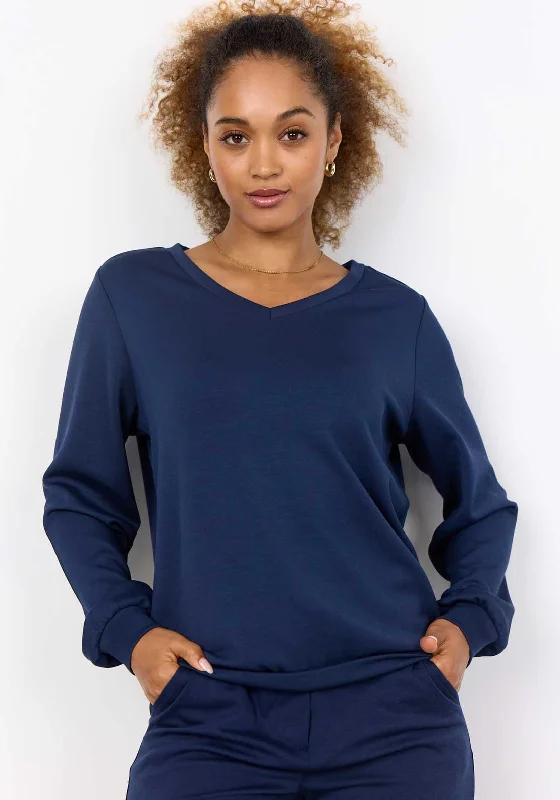 Soyaconcept Banu Long Sleeve Top, Navy