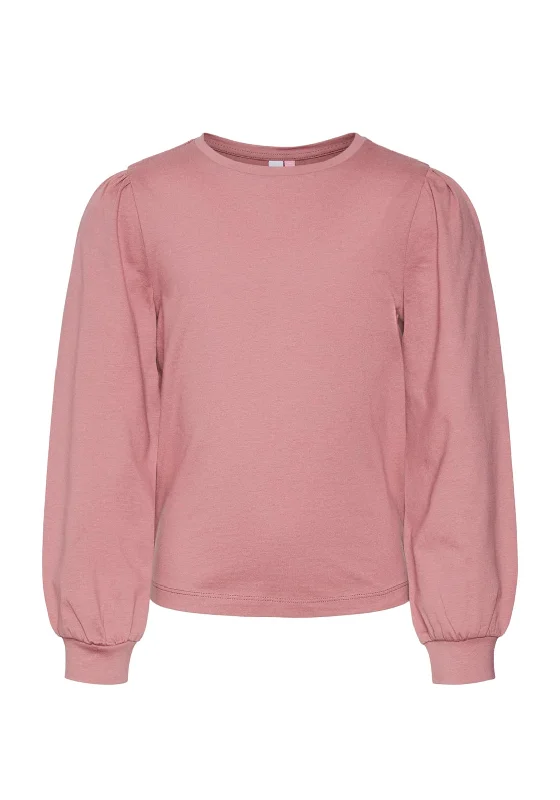 Vero Moda Girl Kerry Long Sleeve Top, Mesa Rose