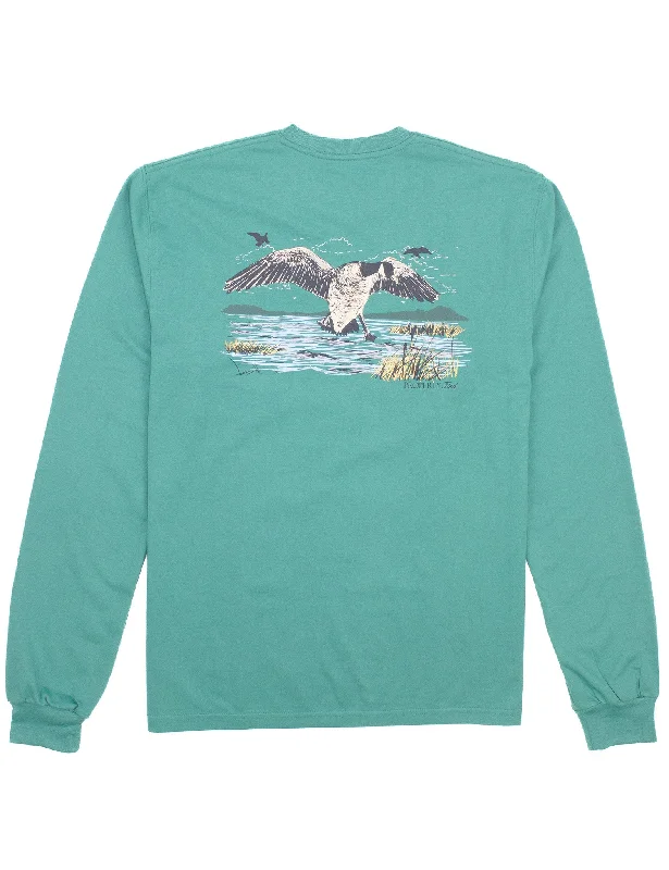 Geese Long Sleeve Tee (Teal)