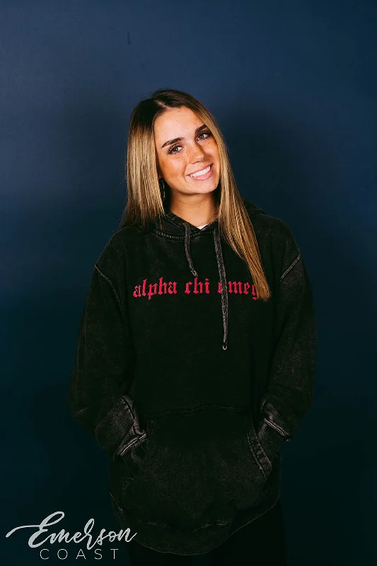 Alpha Chi Omega Distressed PR Hoodie