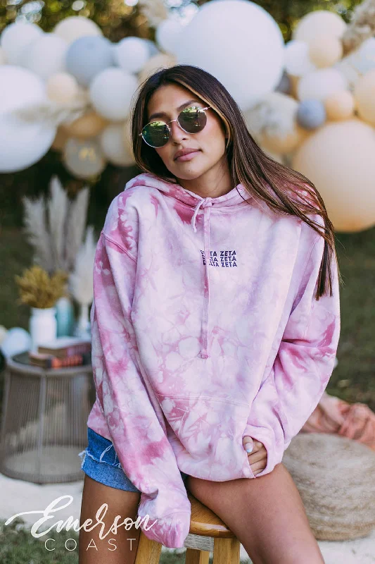 Delta Zeta Strawberry Tie Dye Hoodie