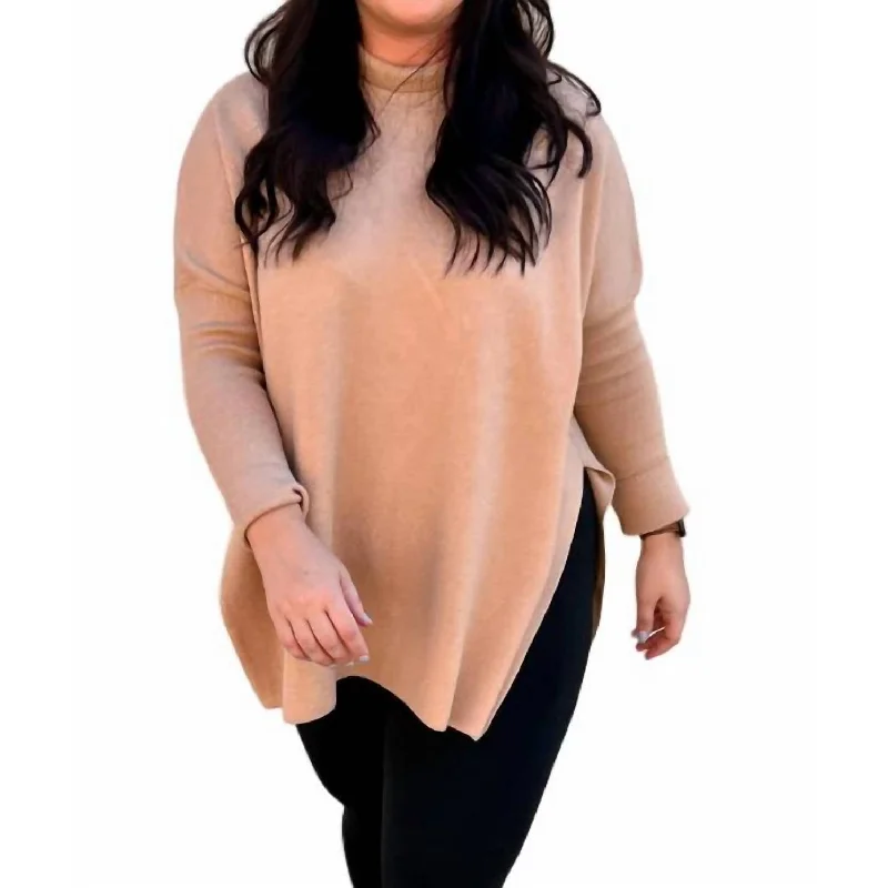 Entro - Allie Mock Neck Long Sleeve Top