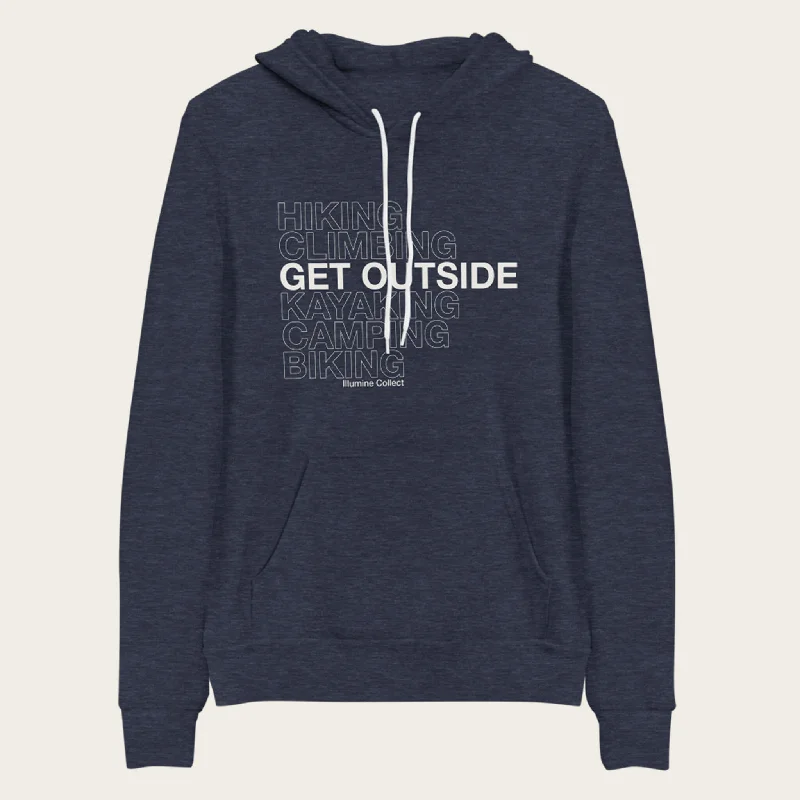 Get Outside Hoodie - Heather Navy