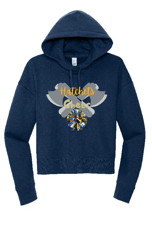 Hatchets Cheer Cropped Hoodie