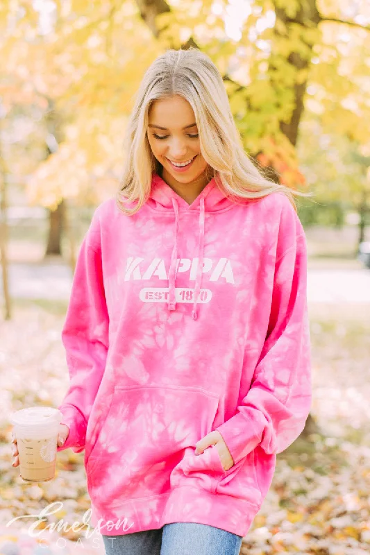 Kappa Pink Crystal Wash Hoodie