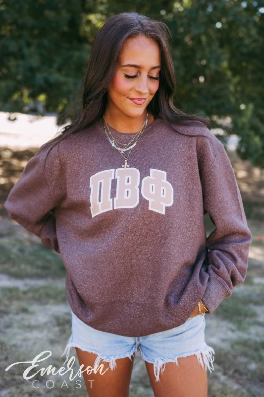 Pi Phi Monochromatic Cozy Knit Crewneck