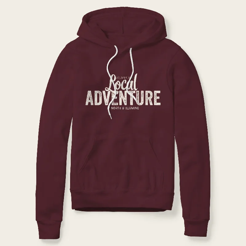 Support Local Adventure Hoodie - Maroon